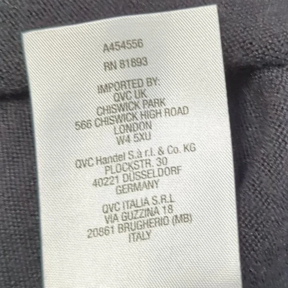 EUC Susan Graver Back Button Up Down Black Long Sleeve Blouse Women 2X - Picture 4 of 4